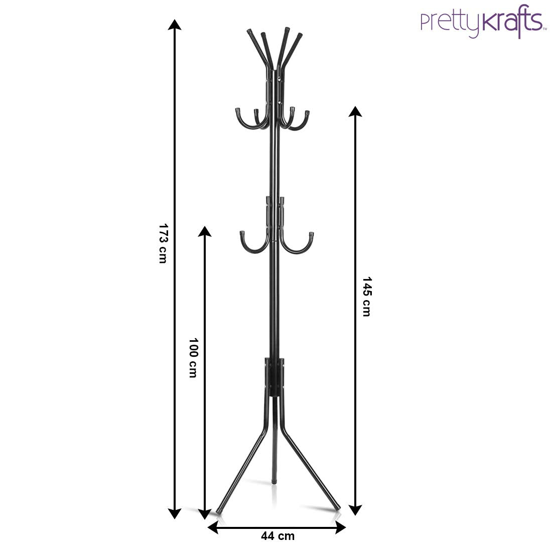 🖤 6 Hook Coat Hanger Clothes Stand