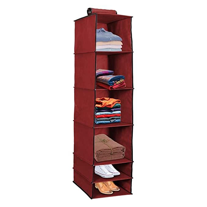 🏷️ Foldable Hanging Wardrobe Organizer (1 Piece)