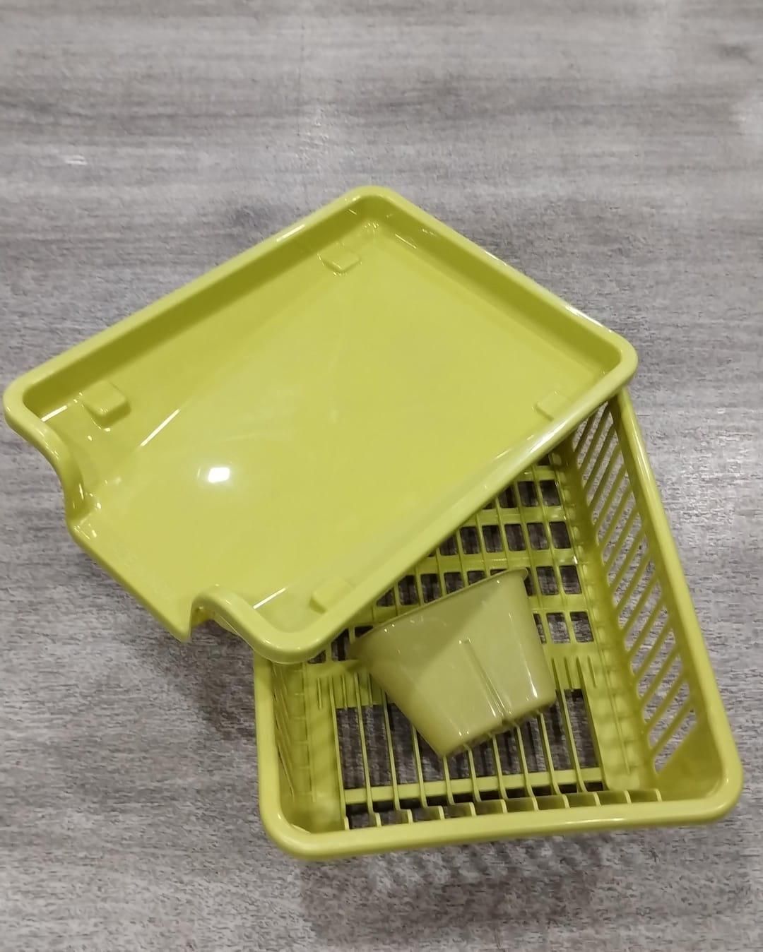🍽️ 3-in-1 Kitchen Dish Drainer (1 Piece)