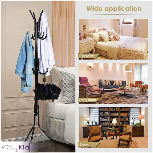 🖤 6 Hook Coat Hanger Clothes Stand