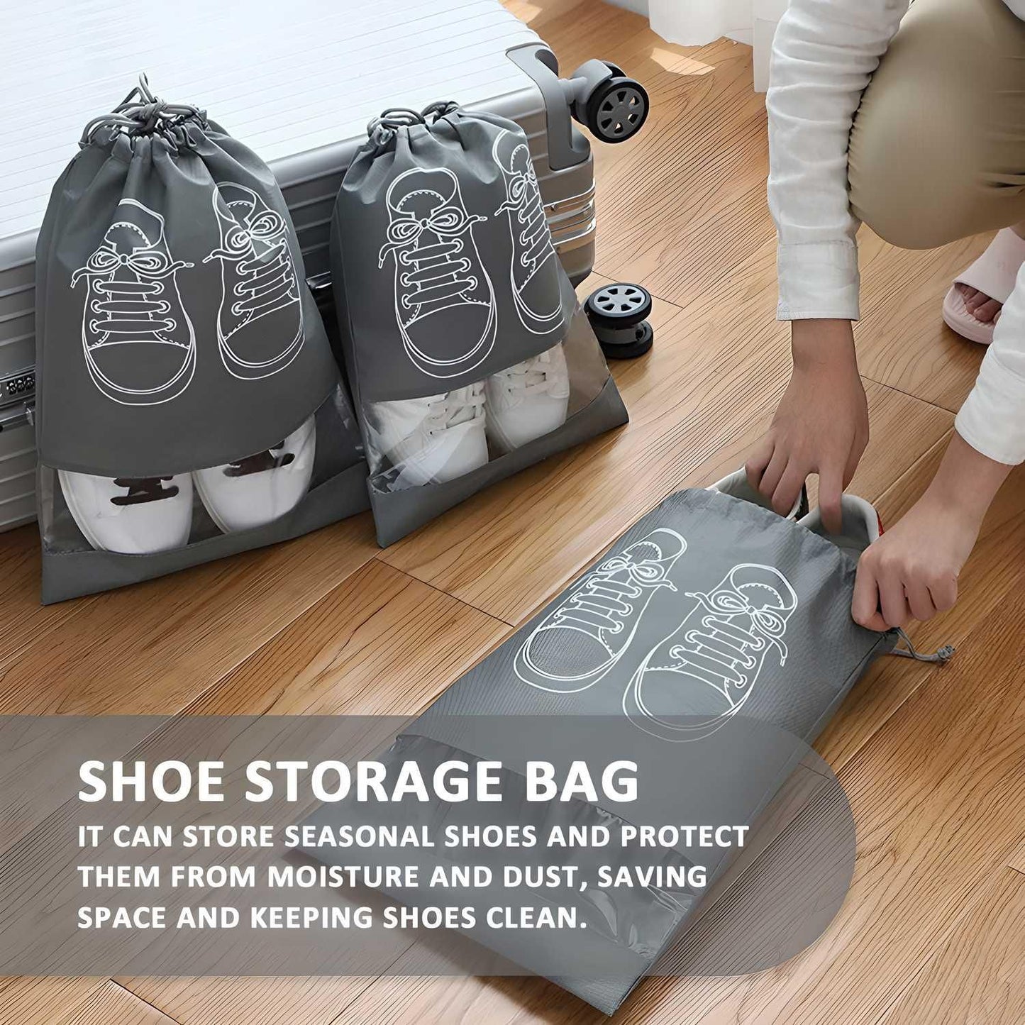 👟 Travel Shoe Organizer Bags (5 Pieces)