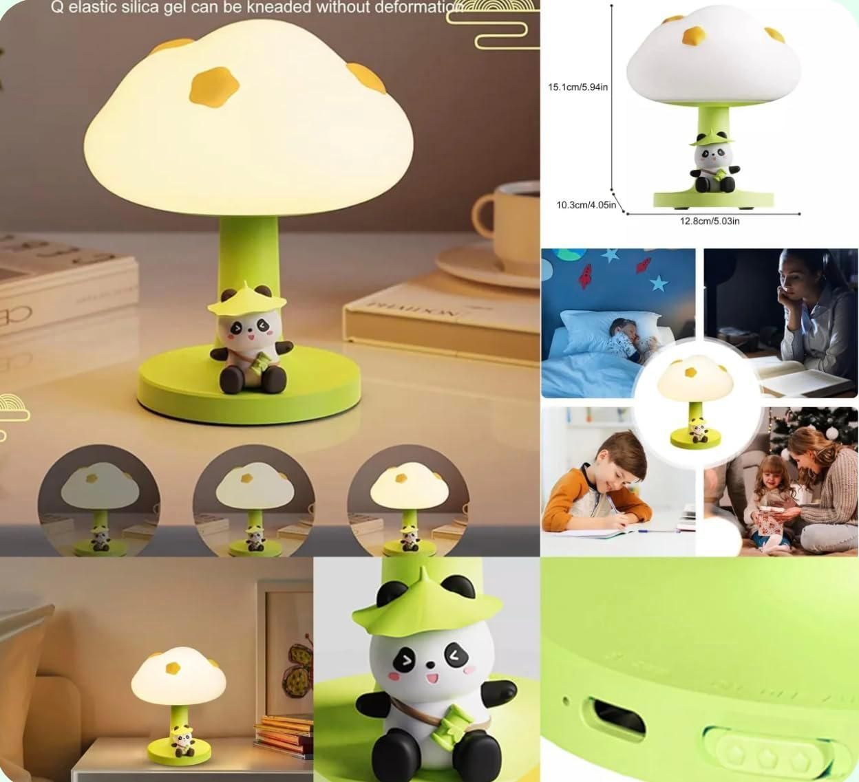 🐼 Cute Silicone Panda Night Light (1 Piece)