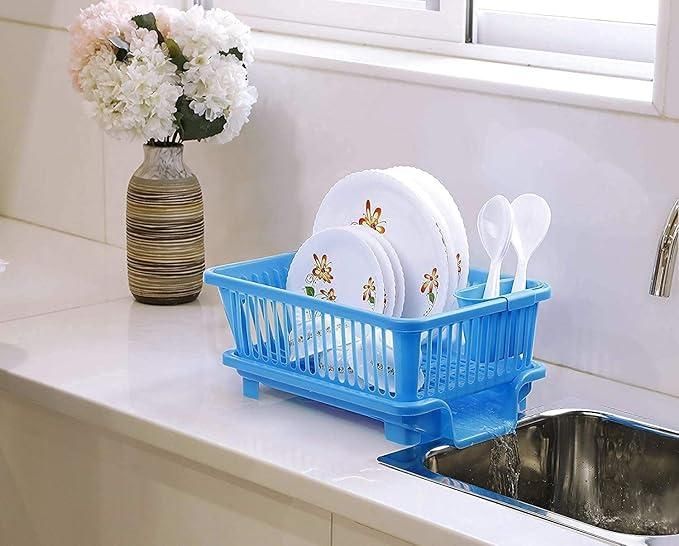 🍽️ 3-in-1 Kitchen Dish Drainer (1 Piece)