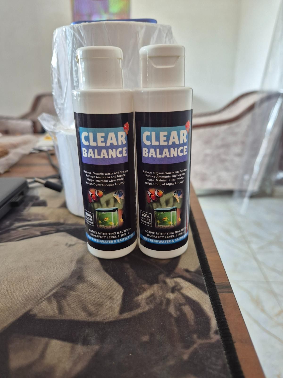 🐠 Clear Balance Fish Tank Water Purifier (120ml, Pack of 2)